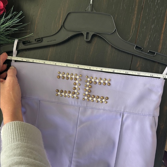 Elisabetta Franchi Faux Leather Trousers – Size 40 - Picture 10 of 14